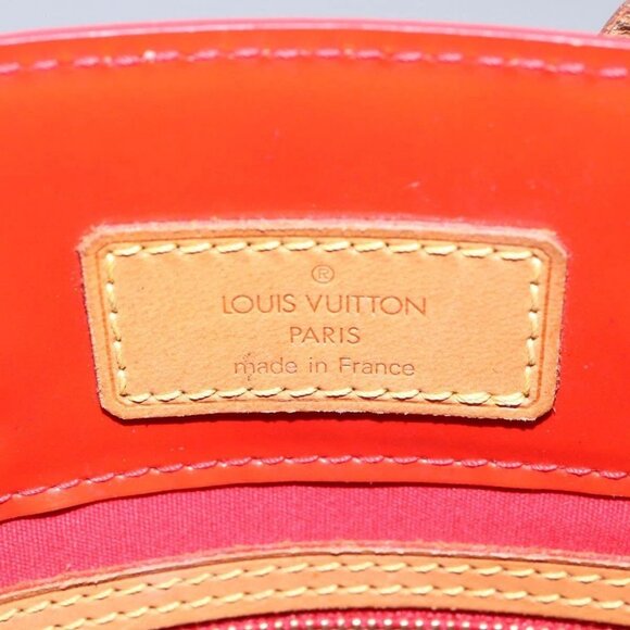 LOUIS VUITTON Monogram Vernis Reade PM Hand Bag Red Rouge - Picture 7 of 16